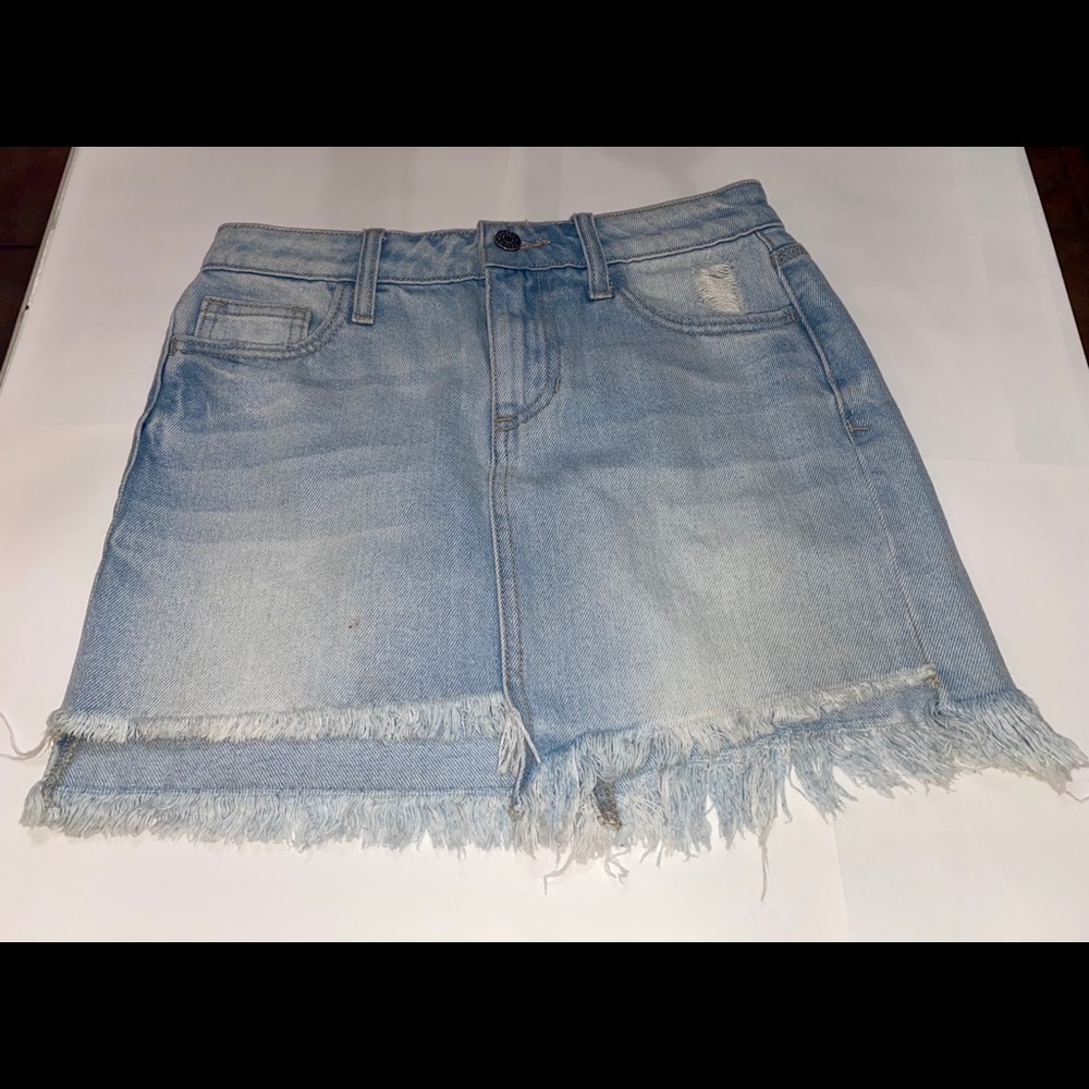Light Denim Frayed Mini by CELLO